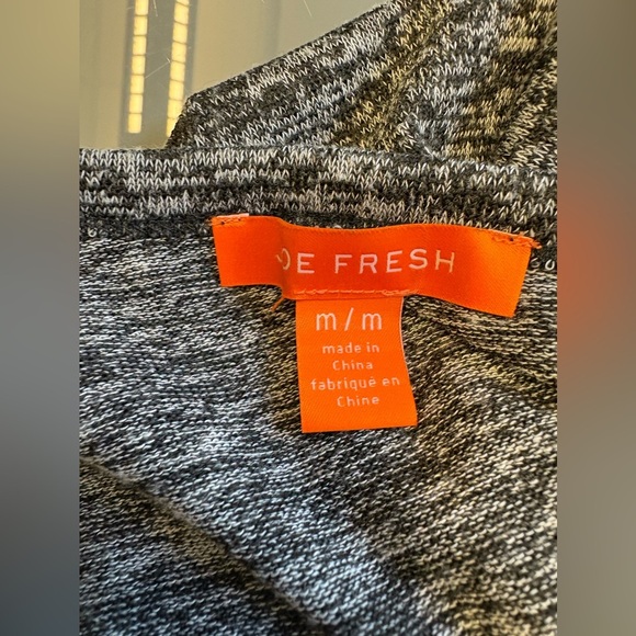 Joe Fresh Gray grey Sleeveless stretchy minimalist Sheath Midi Dress size Medium - Picture 5 of 9